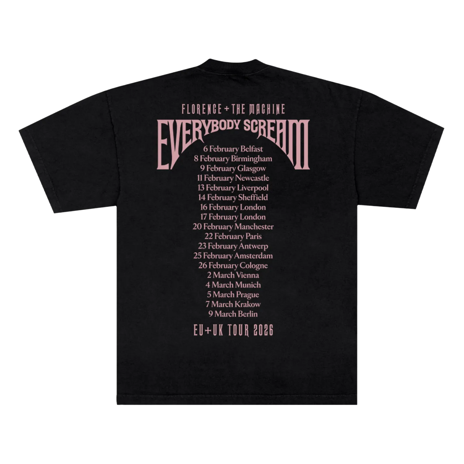Florence Everybody Scream t-shirt nera cotone