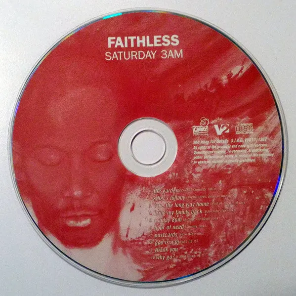Faithless Saturday 3AM Sunday 8PM doppio CD remix