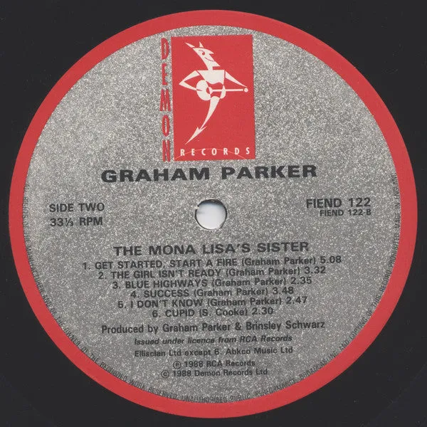 Graham Parker The Mona Lisa's Sister vinile LP 1988 NM