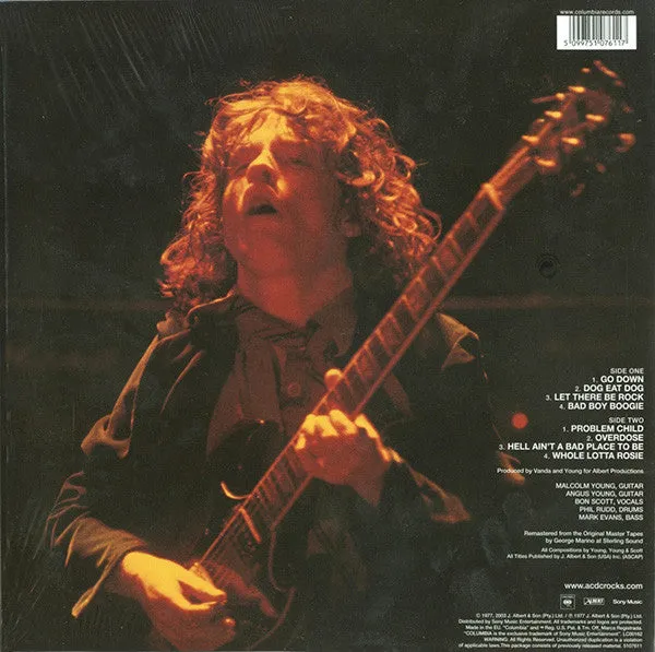 AC/DC Let There Be Rock LP 180g rimasterizzato M