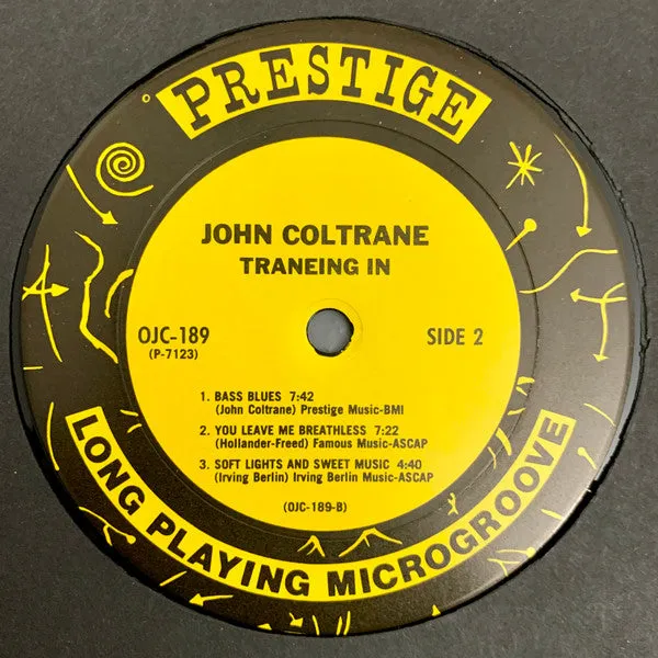 Coltrane Red Garland Traneing In LP ristampa 1985 usato NM