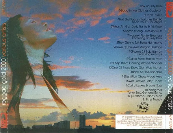 Various Reggae Gold 2000 2xCD dancehall usato VG+