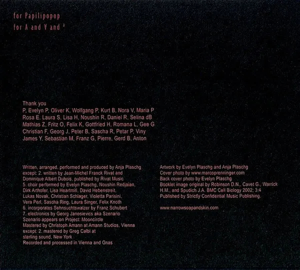 Soap&Skin Narrow CD minialbum digipack 2012