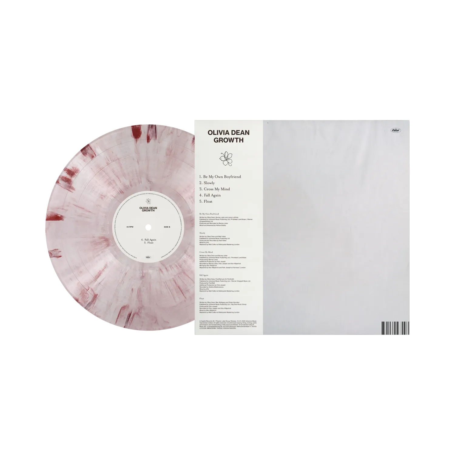Polydor Growth 10" Vinile Rosa Marmorizzato EP 5 Brani