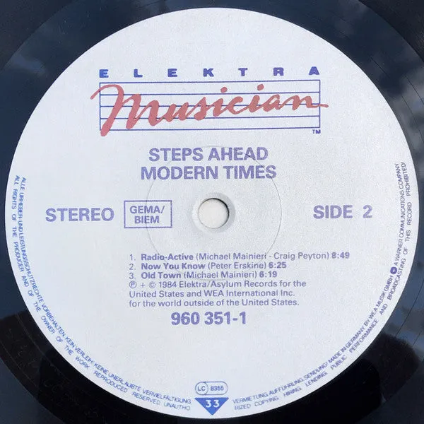 Steps Ahead Modern Times LP vinile jazz fusion 1984