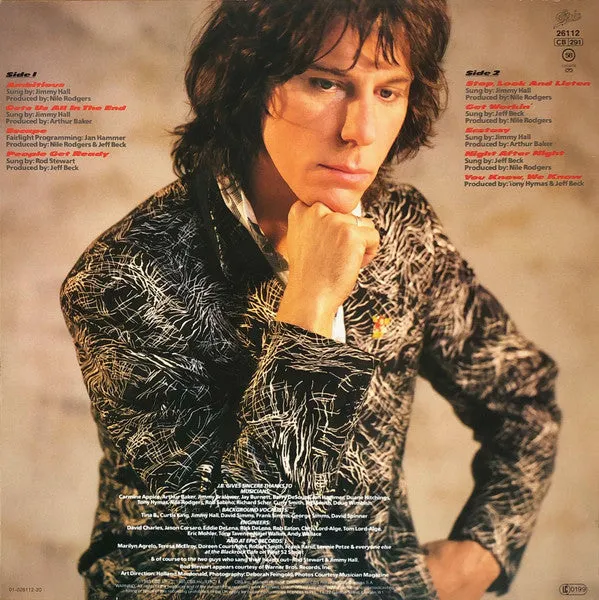 Jeff Beck Flash LP vinile Olanda 1985 prima stampa