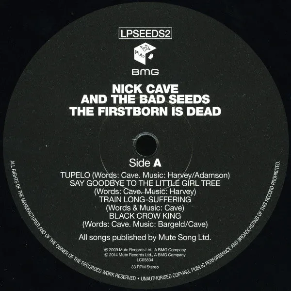 Nick Cave Bad Seeds The Firstborn Is Dead LP ristampa Mint