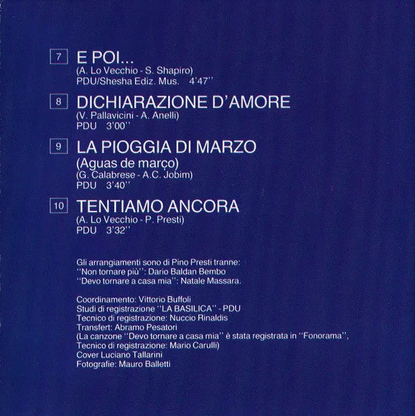 Mina Frutta E Verdura CD album ristampa ballad vocal