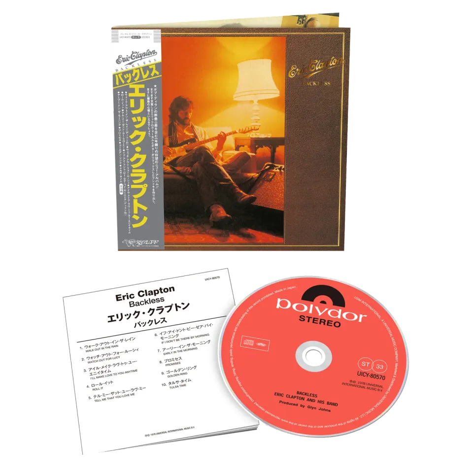 Eric Clapton Backless CD SHM-CD giapponese booklet