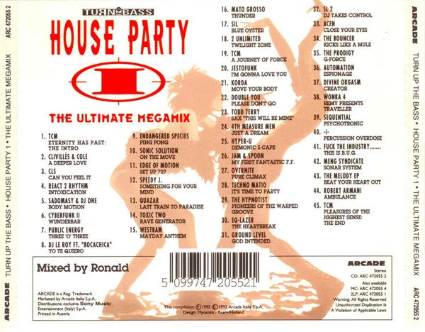 Various House Party I CD compilation usato VG+