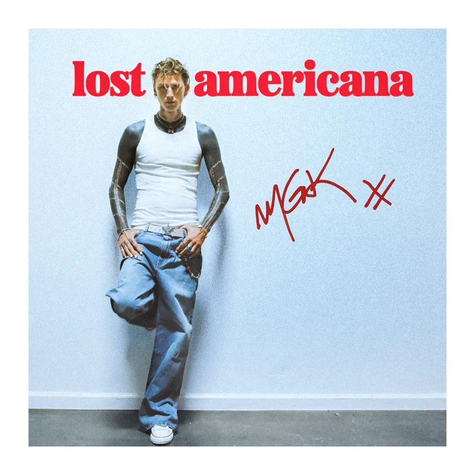 Polydor Lost Americana art card firmata stampa da collezione