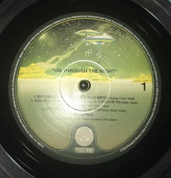 Def Leppard On Through The Night vinile LP rimasterizzato mint