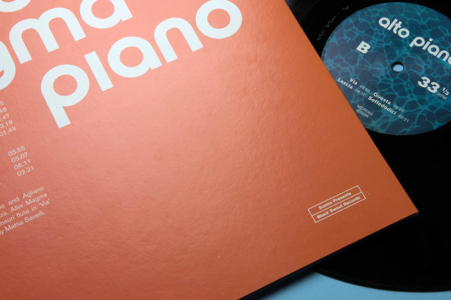 Black Sweat Records Everest Magma Alto Piano vinile acid folk