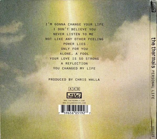 The Thermals Personal Life CD album indie rock