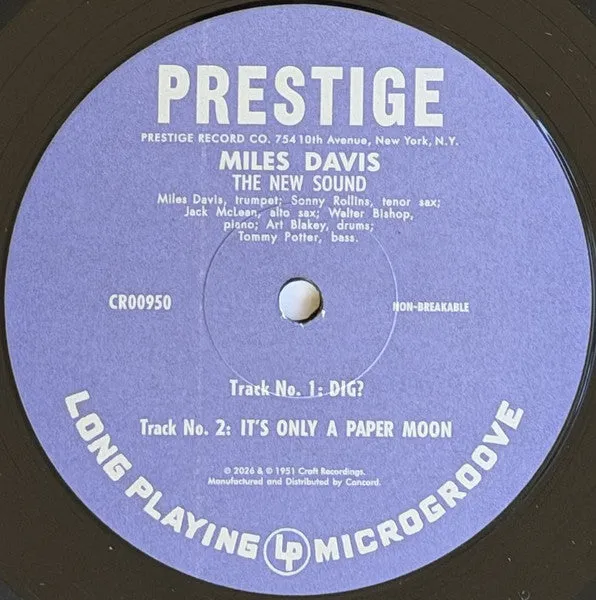 Miles Davis The New Sounds 10" RSD 2026 bop limitato