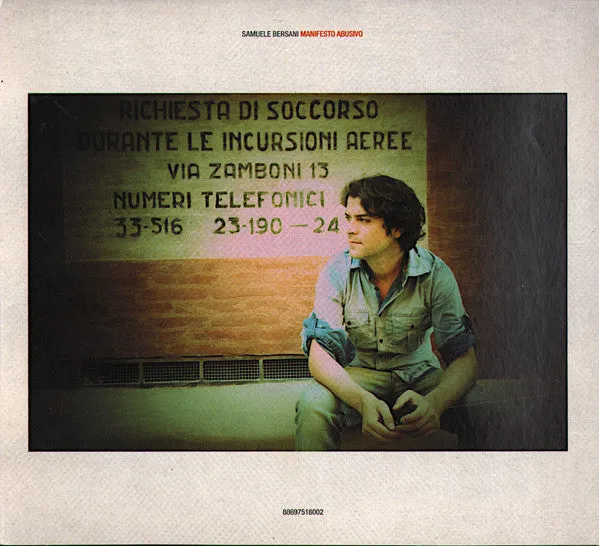 Samuele Bersani Manifesto Abusivo CD album 2009