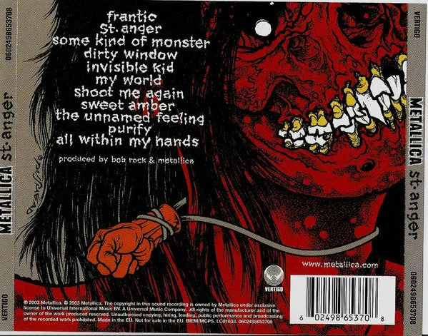 Metallica St. Anger CD usato NM heavy metal