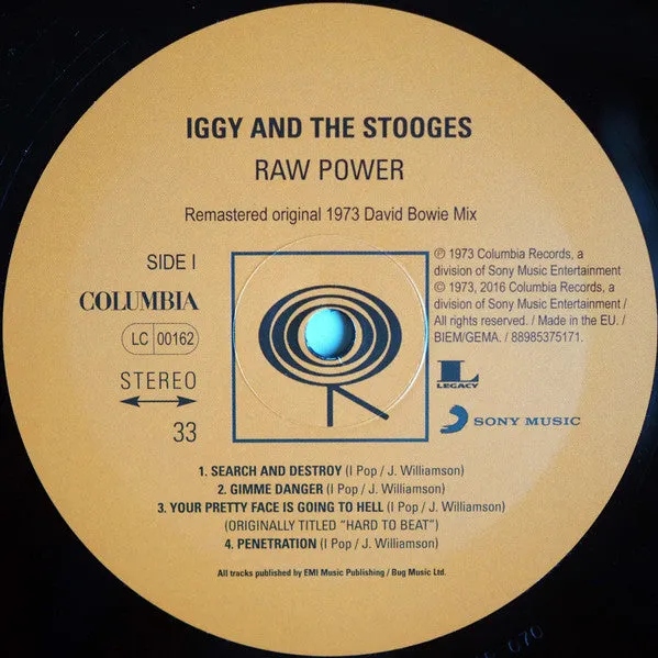 The Stooges Raw Power 2LP Special Edition 180g nuova