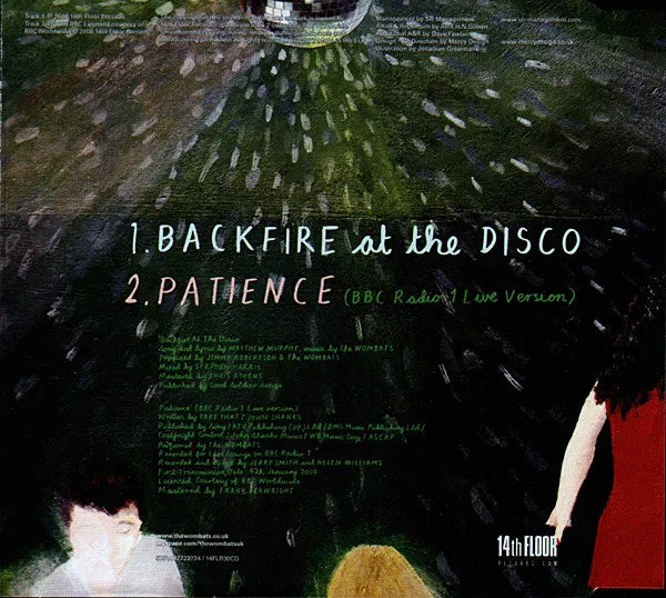 The Wombats Backfire At The Disco CD singolo indie