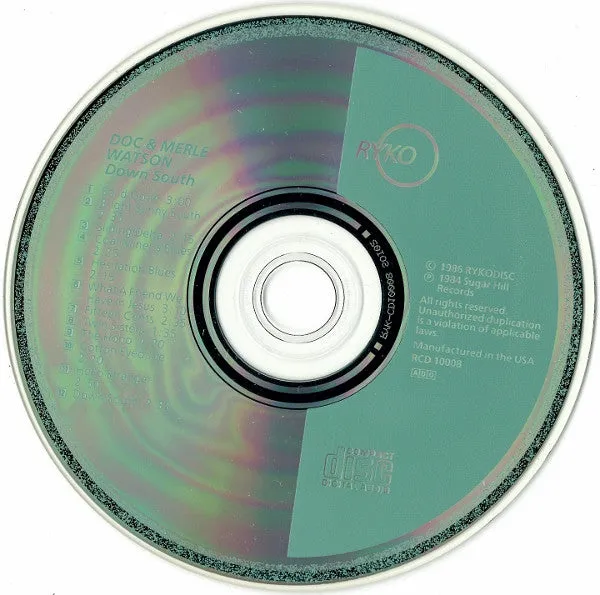 Doc & Merle Watson Down South CD album bluegrass NM