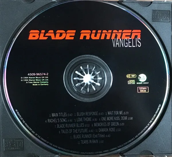 Vangelis Blade Runner CD album colonna sonora