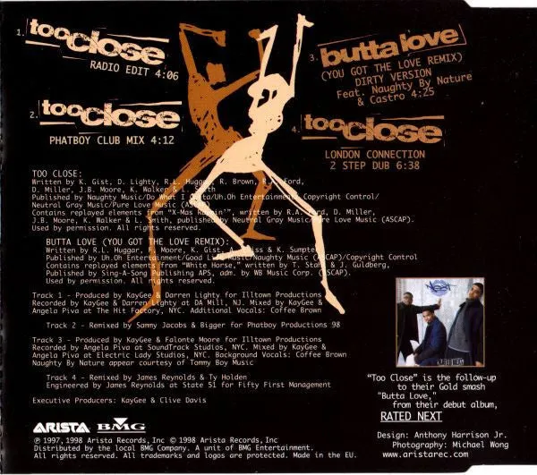 Next Too Close CD maxi singolo VG UK garage