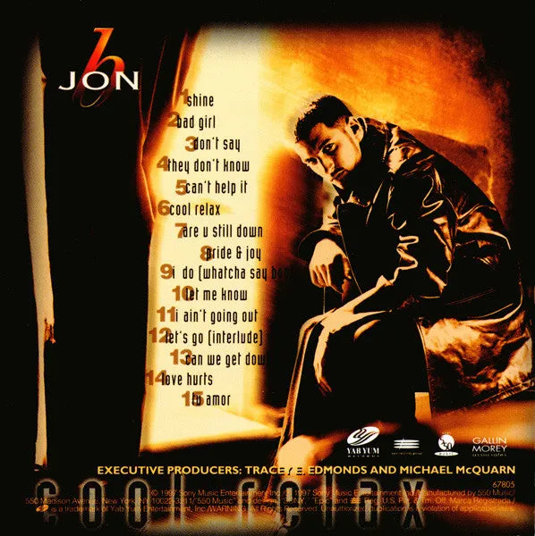 Jon B Cool Relax CD album R&B 1997 edizione USA