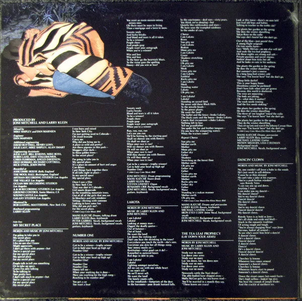 Joni Mitchell Chalk Mark in a Rain Storm LP vinile USA 1988