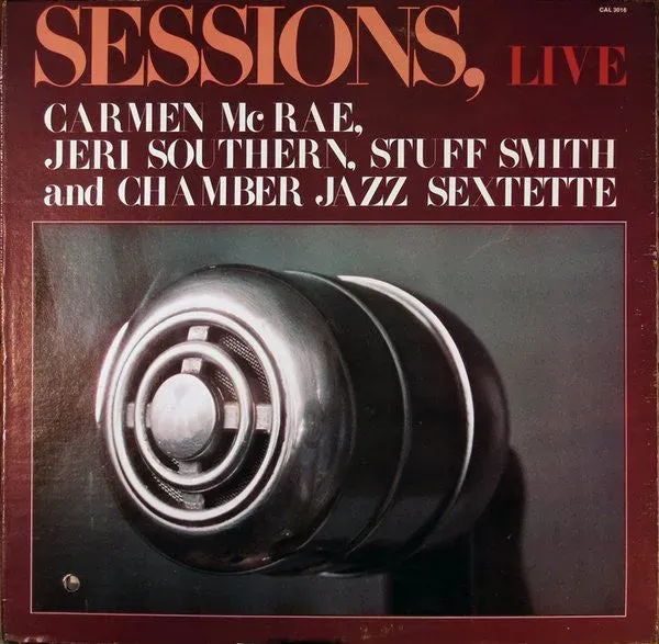 Carmen McRae Sessions Live Vinile LP 1976 jazz