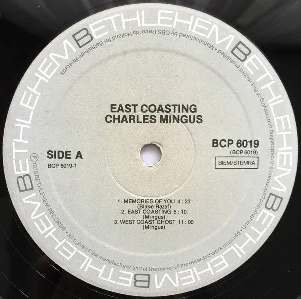 Charles Mingus East Coasting vinile LP ristampa bop