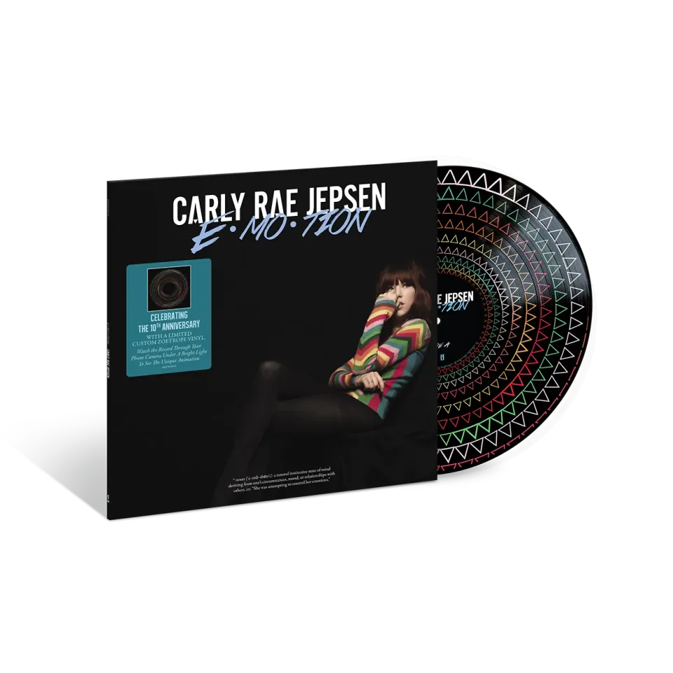 Polydor Carly Rae Jepsen E-MO-TION vinile zoetrope 10 anni