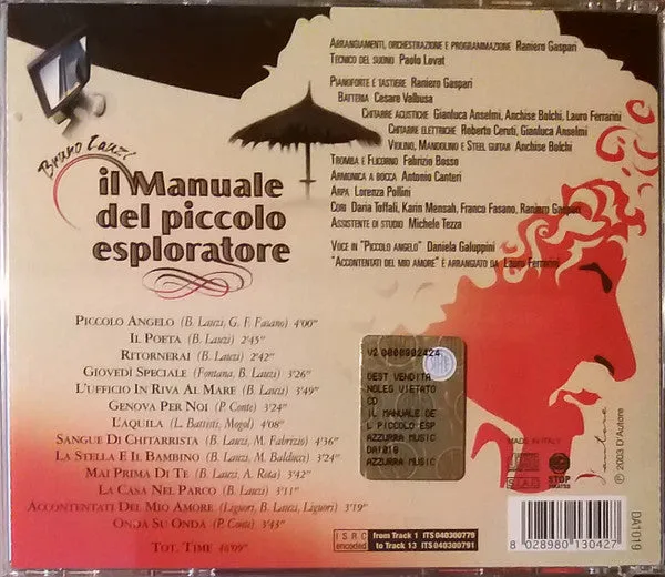 Bruno Lauzi Manuale Piccolo Esploratore CD usato pop