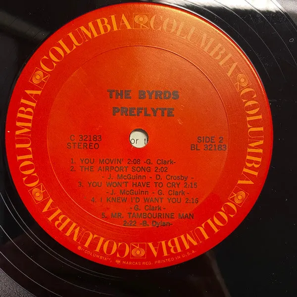 Byrds Preflyte LP ristampa usato NM folk rock