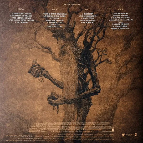 Howard Shore Two Towers colonna sonora 2xLP vinile