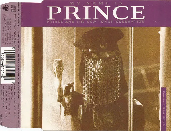 Prince My Name Is Prince CD singolo 1992 funk