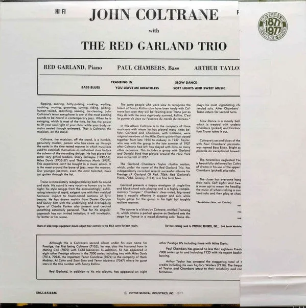 Coltrane Traneing In vinile giallo mono Giappone 1977