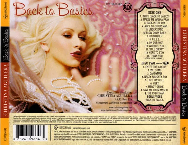 Christina Aguilera Back To Basics doppio CD deluxe usato