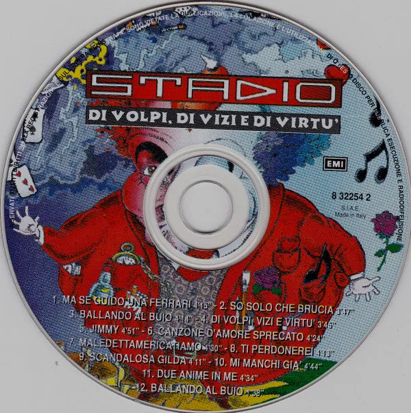 Stadio Di Volpi Di Vizi E Di Virtù CD album 1995