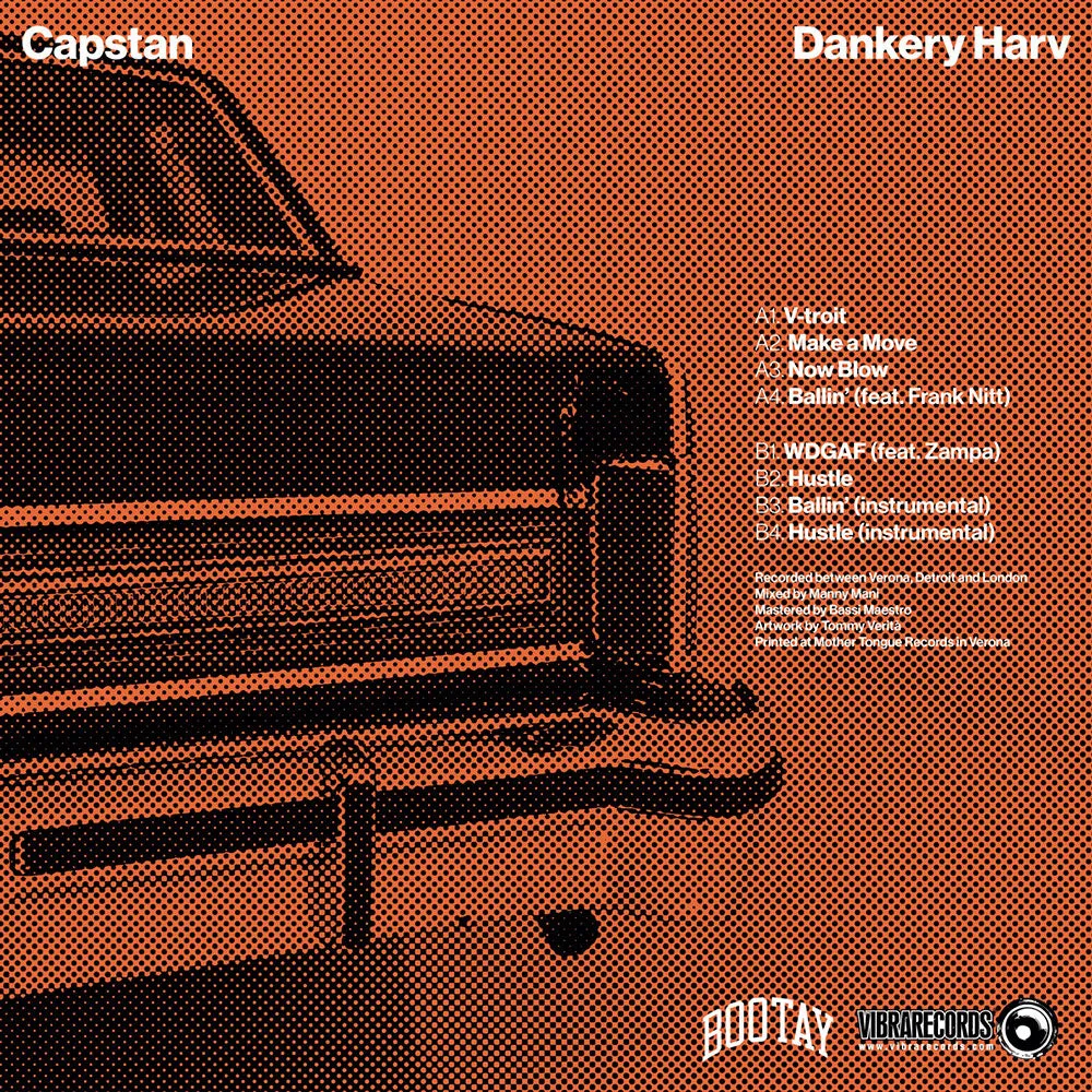 Capstan Dankery Harv V-Troit vinile LP orange smoked 100 copie