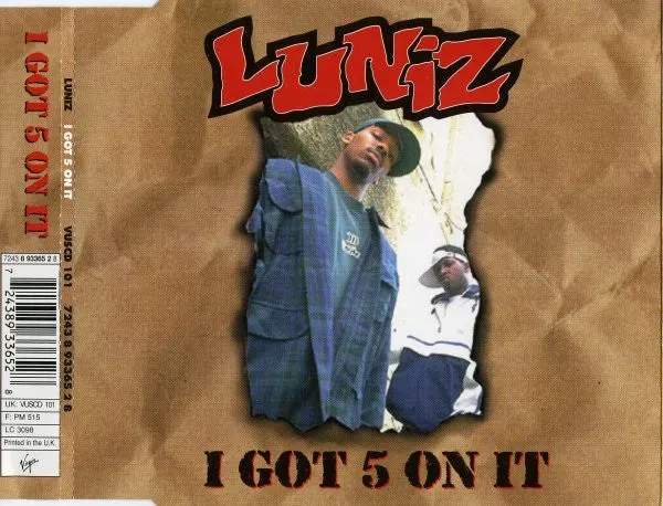 Luniz I Got 5 On It CD singolo 6 remix VG+
