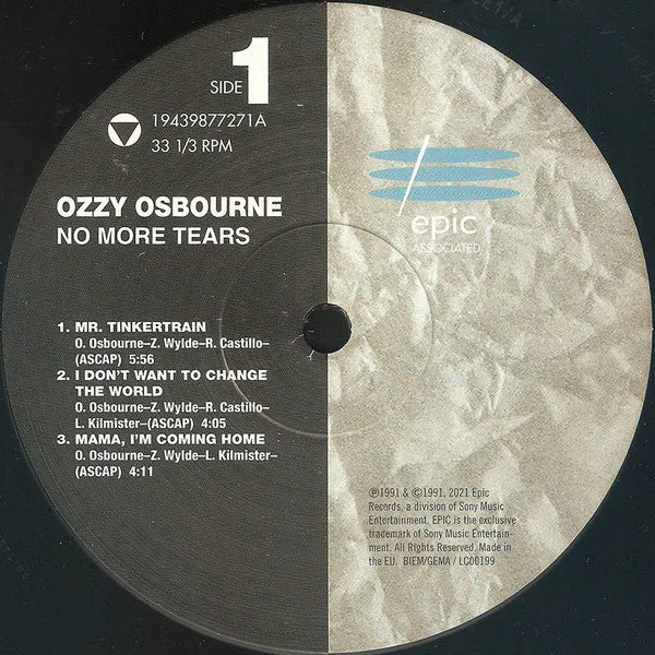 Ozzy Osbourne No More Tears doppio vinile 2xLP heavy metal