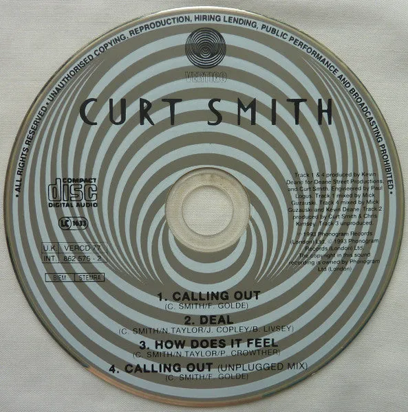 Curt Smith Calling Out CD maxi usato soul