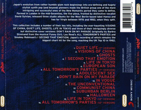 Japan The Collection CD raccolta Camden VG+