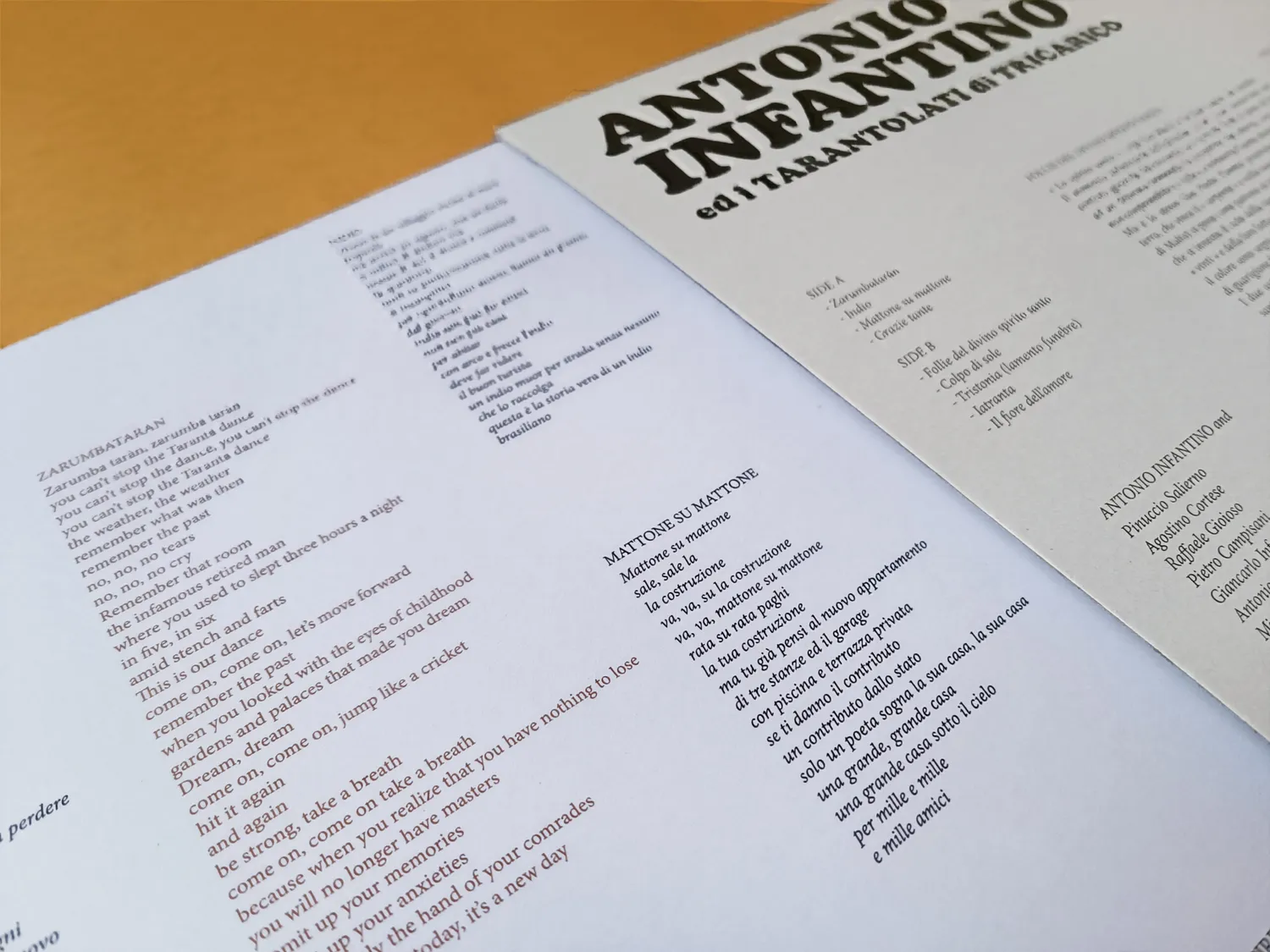Black Sweat Records Antonio Infantino Follie Del Divino Spirito Santo CD ristampa