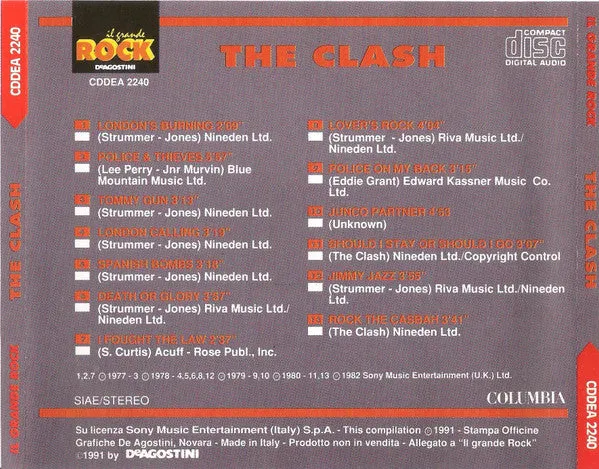 The Clash The Clash CD compilation Il Grande Rock usato