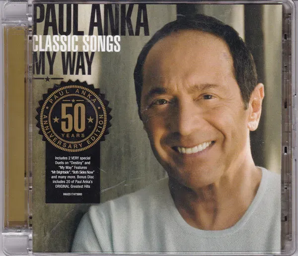 Paul Anka Classic Songs My Way 2xCD compilation swing