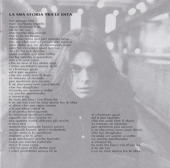 Gianluca Grignani Destinazione Paradiso CD album 1995