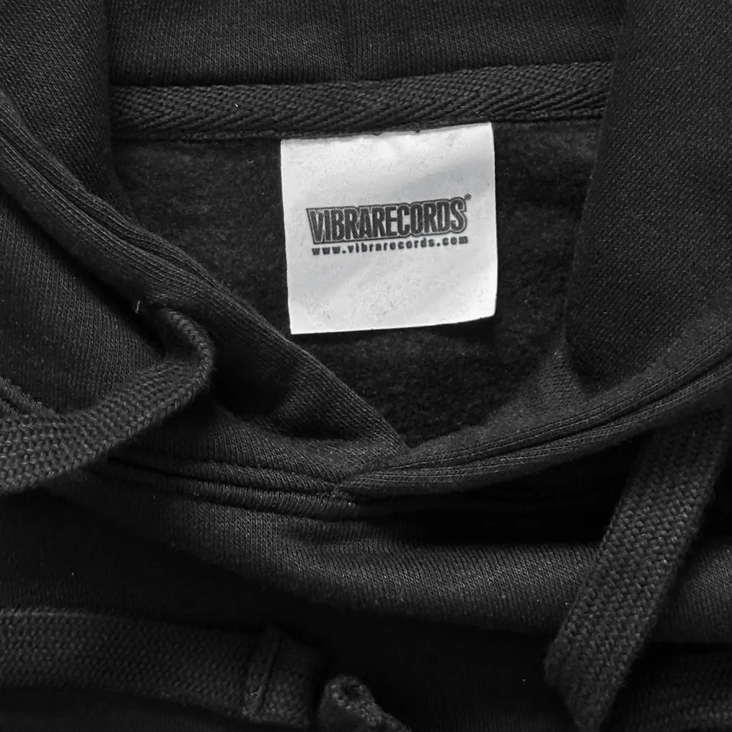 Vibrarecords Logo Hoody Black felpa con cappuccio edizione limitata