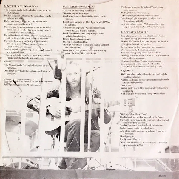 Jethro Tull Minstrel In The Gallery vinile LP prog