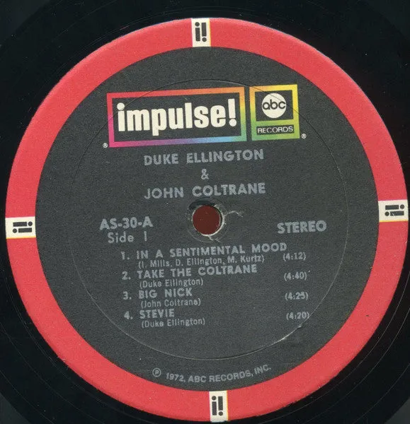 Duke Ellington John Coltrane vinile LP jazz ristampa